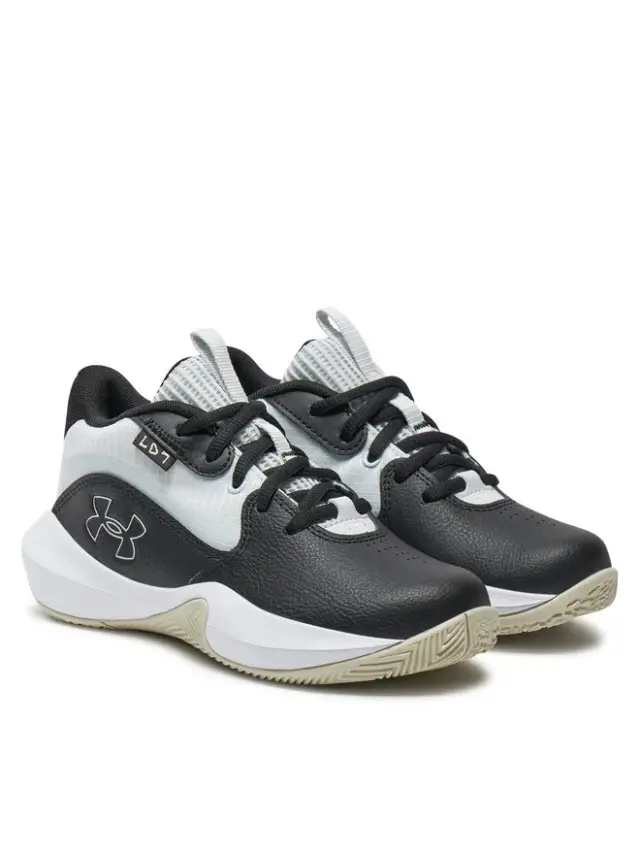 Under Armour Lockdown Basketball Sneakers Mid Black/Brown 3028514-002 - 28.5 2