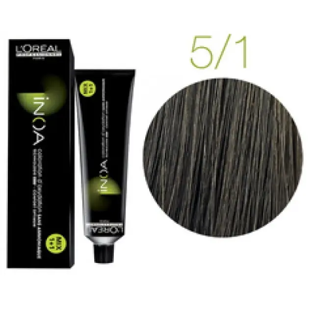 Loreal Inoa Βαφή 5,1 Καστανό Ανοιχτό Σαντρέ 60ml 3