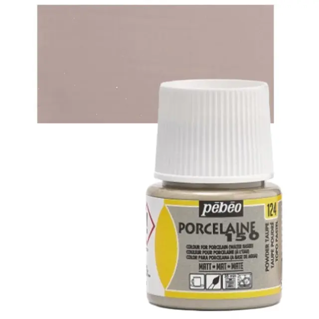 Pebeo Porcelaine 150 Σμάλτο - 124 Powder Taupe (O) - 45ml