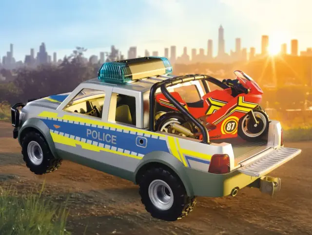 Playmobil City Action Αστυνομικό Όχημα Pickup Και Μοτοσυκλέτα / 71875 (Playmobil) 3