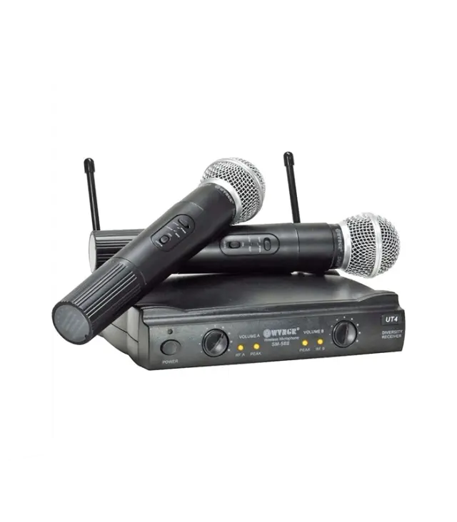 Ασύρματο σύστημα καραόκε με 2 μικρόφωνα - Karaoke UHF XSound WVNGR SM-58II
