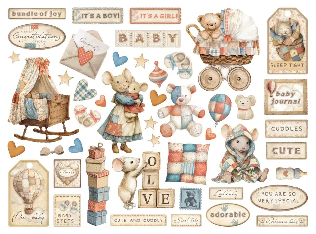 Die Cuts Stamperia, Baby 2