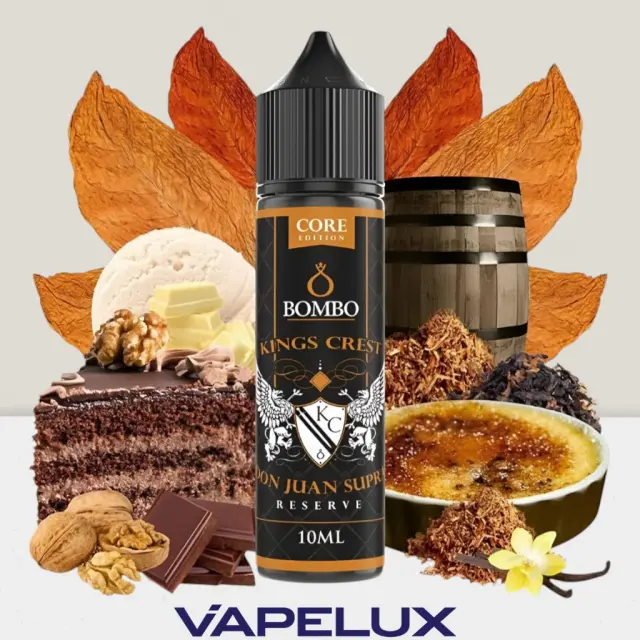 Bombo / Kings Crest Flavor Shots Don Juan Supra Reserve Core Edition 10ml to 60ml