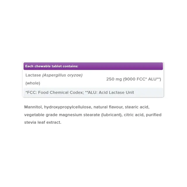 Webber Naturals Dairy Again!™ Lactase Enzyme 250 mg 2