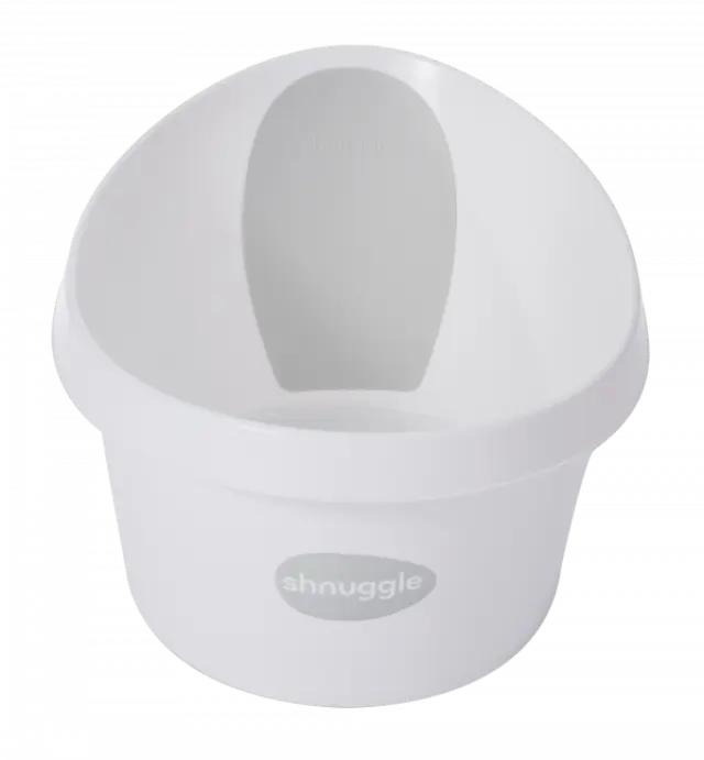 Shnuggle Toddler Bath Λευκό Γκρί ανοιχτό με τάπα