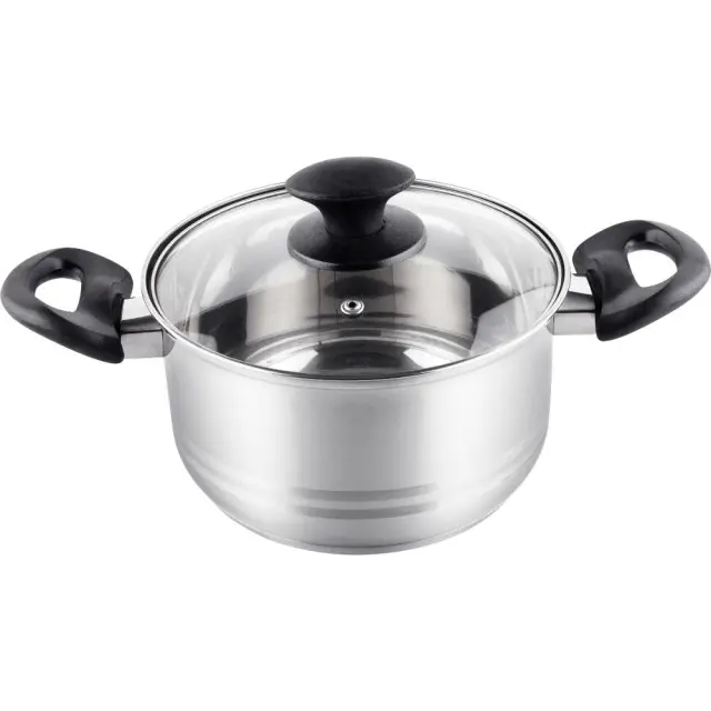Κατσαρόλα LEGER SS 18x10,5cm 2,5lt Stainless Steel Lamart LTB1810 Ασημί