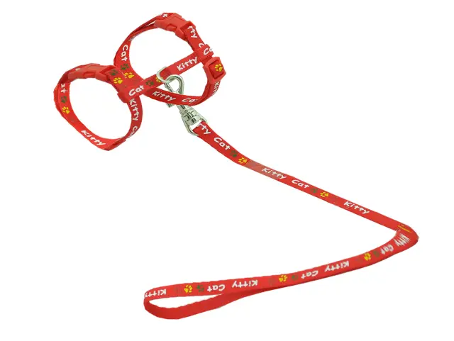 Vadigran Σαμαράκι & Λουρί Γάτας Κόκκινο 15-22cm/30-32cm + 120cm 2