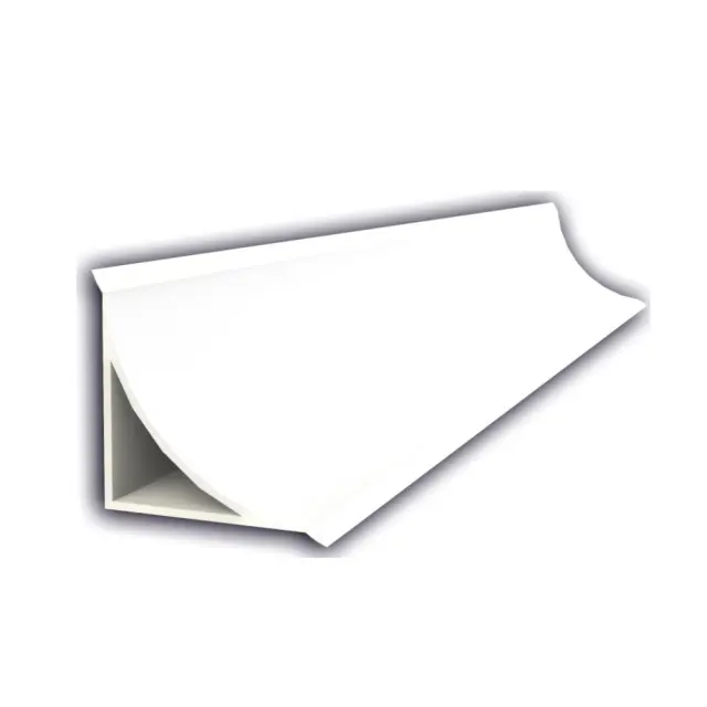 Αρμοκάλυπτρο - Προφίλ Έσω Γωνιών 15mmX15mmX2.5m PVC Λευκό