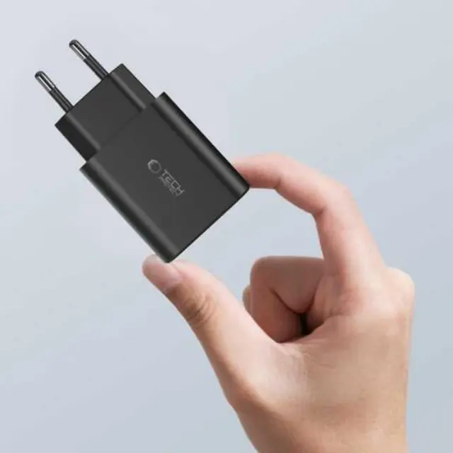 Tech-Protect Φορτιστής NC30W 2x USB-C PD 30W / USB-A QC 3.0 Black 2
