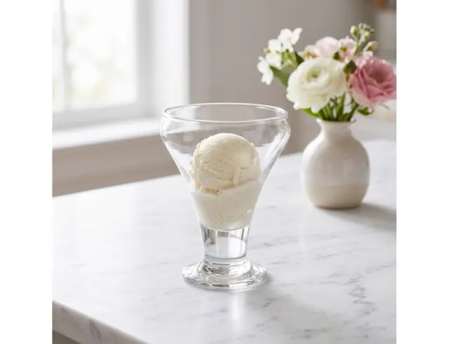 Γυάλινο Μπολ Παγωτού Secret De Gourmet με χωρητικότητα 300ml και διαστάσεις 9.5x9.5x12.2cm 154805