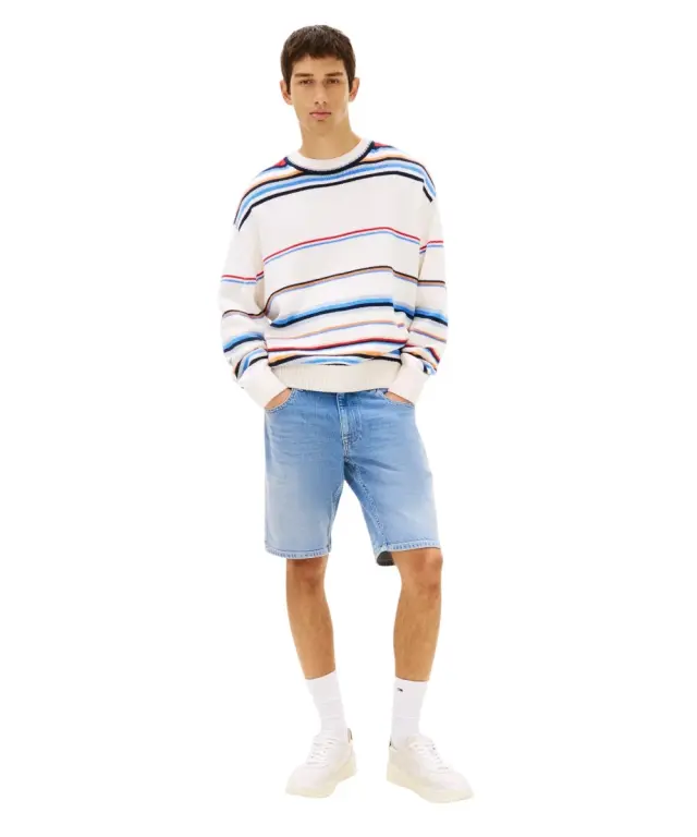 Tommy Hilfiger - Ανδρική Βερμούδα Σορτς Scanton Whiskered Denim Slim Fit DM0DM22981-1A5 Μπλε 2