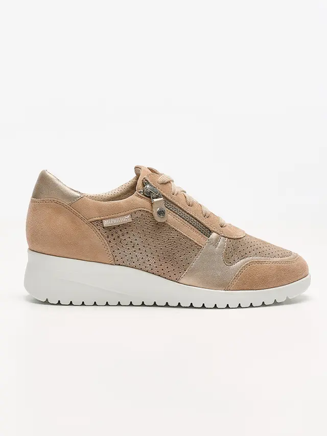 Mephisto Sneakers Γυναικείο δέρμα/δέρμα Nubuck Μπεζ MEP/IASMINA SAND 3