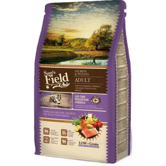 Sam's Field Low Grain Adult Salmon & Potato 2.5Kg Μονόχρωμο