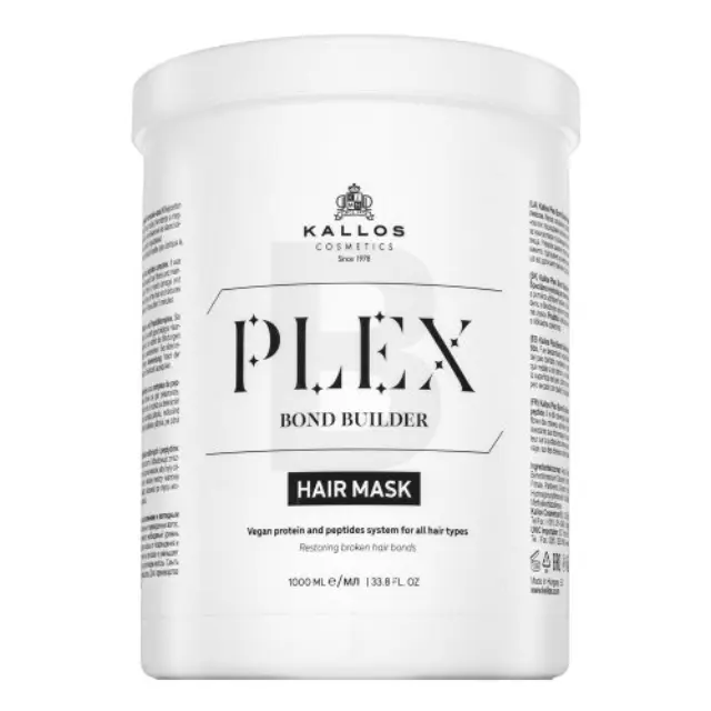 Kallos Plex Bond Builder Hair Mask strenghtening mask for chemically treated and coloured hair 1000 ml
