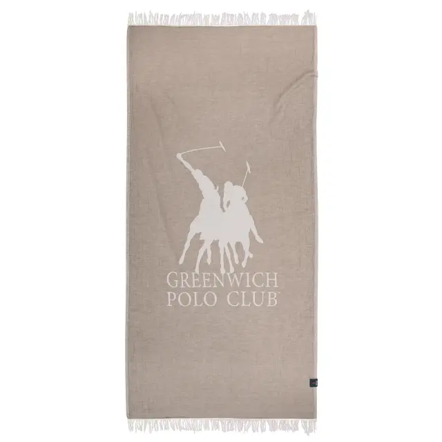 Greenwich Polo Club Πετσετα Θαλάσσης 85Χ170 3904 Ιβουαρ - Σπαγγι
