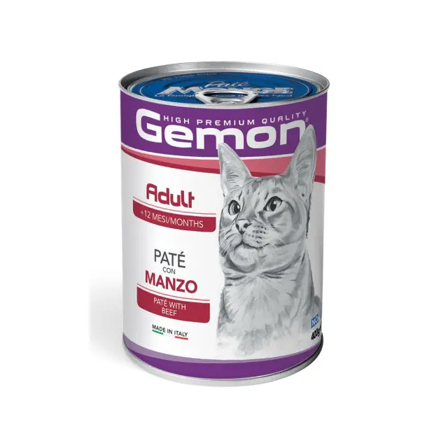 Gemon Cat Pate Adult Beef Κονσέρβα Γάτας Πατέ Μοσχάρι 400gr