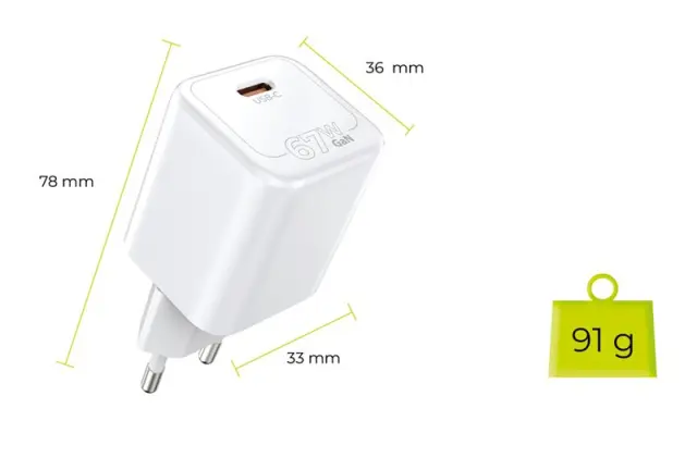 Mobile Origin GaN 67W Super Charger Single USB-C PW6 2