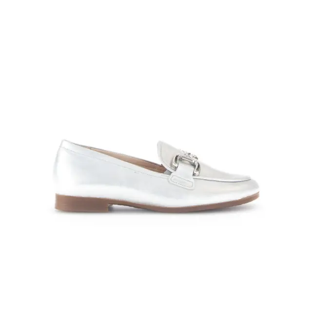 Gabor Μοκασίνια-Loafers Γυναικείο δέρμα Ασημί GAB/62431 80-SILBER