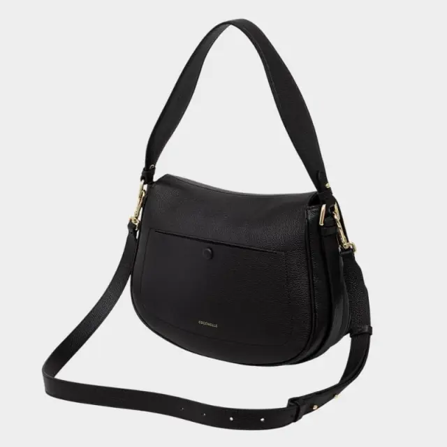 Coccinelle - Γυναικεία τσάντα Ώμου Mavery E1U7F120101-001 Μαύρο 3