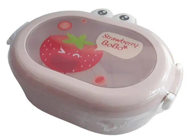 Φαγητοδοχείο με Μαχαίρι και Πιρούνι 1000ml Strawberry 300000102187