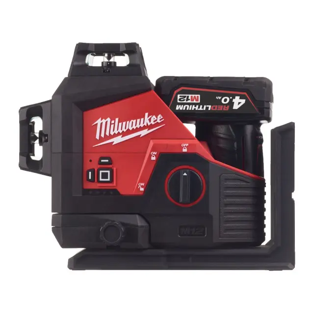 Milwaukee 4933478102 - Laser 360° 3 Επιπέδων M12 3PL-401C MW με 1 Μπαταρία 4.0Αh (1x 4.0Αh) + Φορτιστή σε Βαλίτσα Μεταφοράς