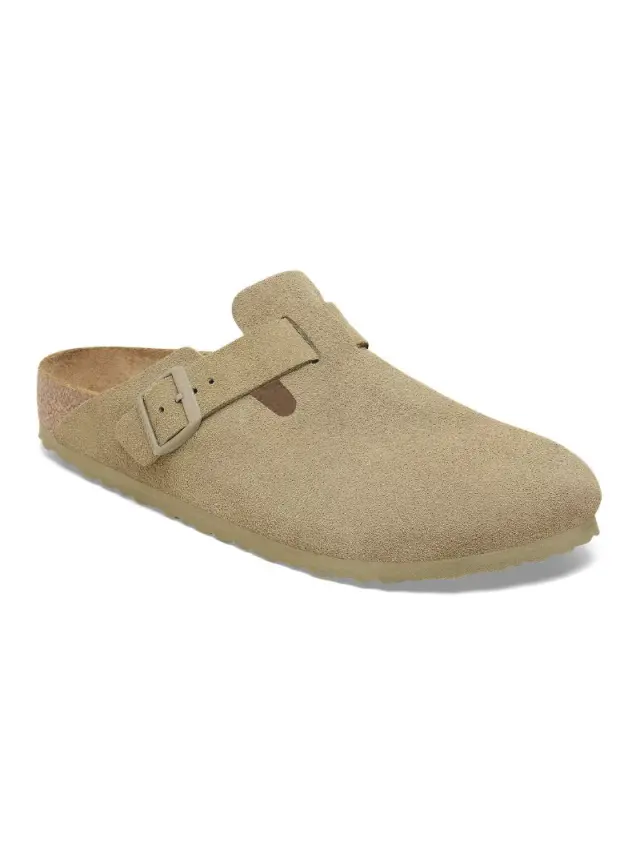 Birkenstock Σαμπώ Γυναικείο δέρμα suede Πράσινο BIR/BOSTON 1025844 KHAKI 2