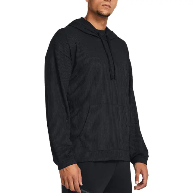 Under Armour Rival Waffle Hoodie Black 1383108-001 - S