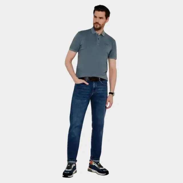 T-shirt Napapijri NP0A4GDL-G1Y Γκρι/Πετρολ - S 3