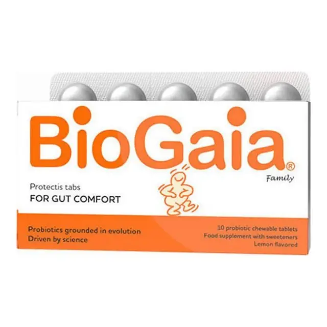 BioGaia ProTectis Family Προβιοτικά με Γεύση Λεμόνι 10 μασώμενα δισκία