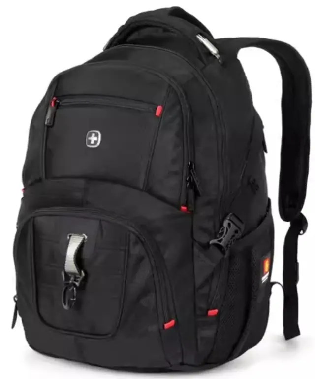 Suissewin SN9932 Airflow Σακίδιο Πλάτης (34.50cmX42cmX28cm) 34L με Ανατομική Πλάτη, Θήκη Laptop 15.6″ + Πολλαπλές Θήκες – Μαύρο