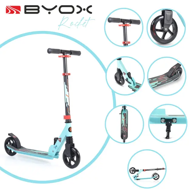 BYOX - Scooter Rocket turquize - 3800146227098