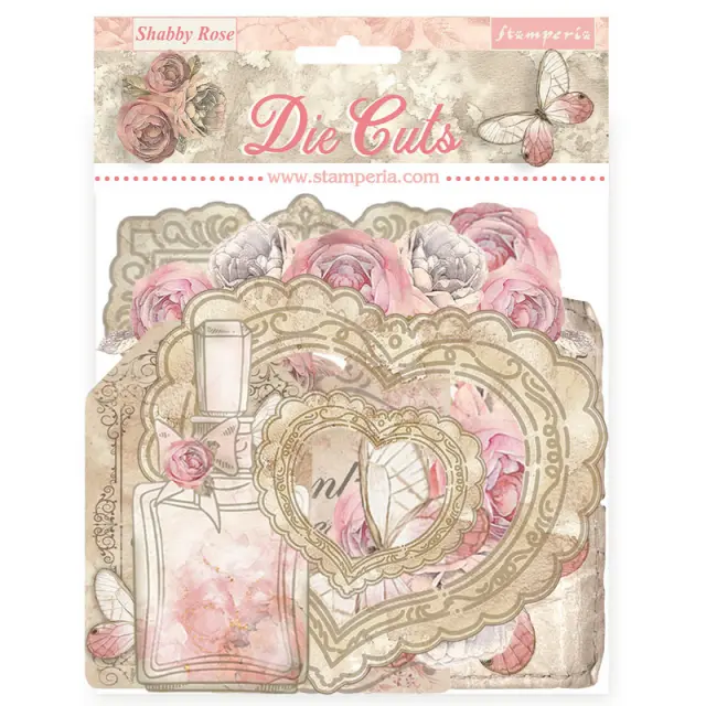 Die Cuts Stamperia, Shabby Rose
