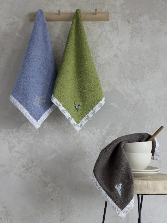 Nima Home Πετσέτα Κουζίνας 40x40 - Tarragon Καφέ 2