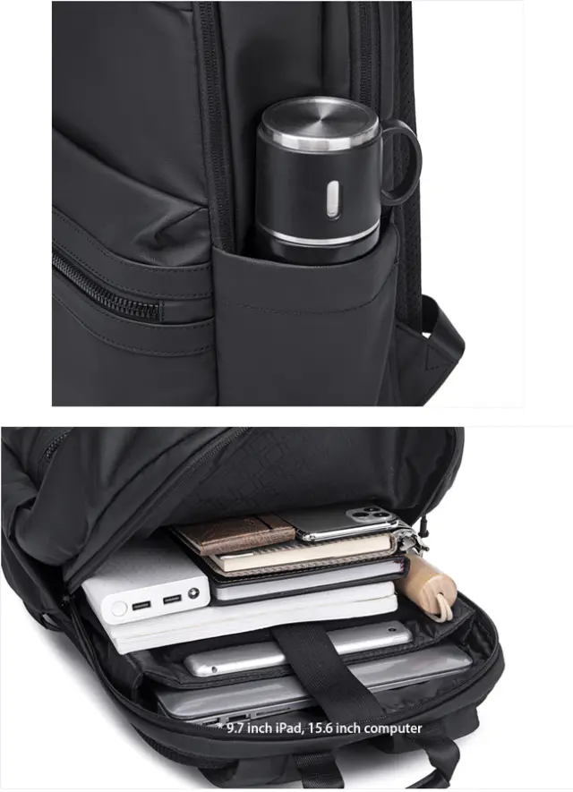 ARCTIC HUNTER τσάντα πλάτης B00536 με θήκη laptop 15.6", 21L, γκρι 2