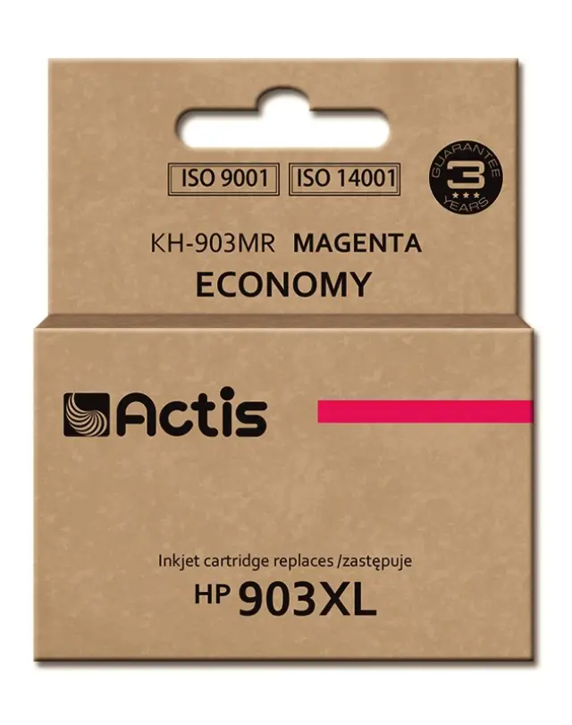 Actis KH-903MR ink (replacement for HP 903XL T6M07AE Standard 12 ml magenta) - New Chip