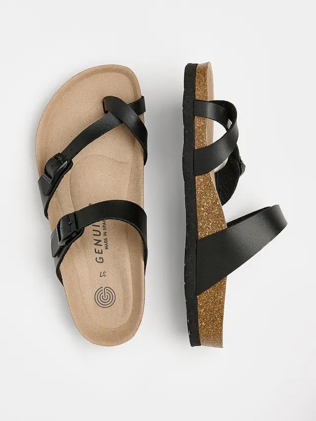 Genuins Πέδιλα Unisex HT Μαύρο GEN/DUBLIN VEGAN BLACK 3