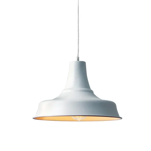 ΚΑΜΠΑΝΑ ΜΕΤΑΛΛΙΚΗ ΛΕΥΚΗ Φ34CM 1ΧE27 STOOGES / KS1477P1WH