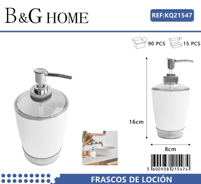 Θήκες κρεμοσάπουνου Dispenser πλαστικές - Σετ 5pcs - White - 21547 2