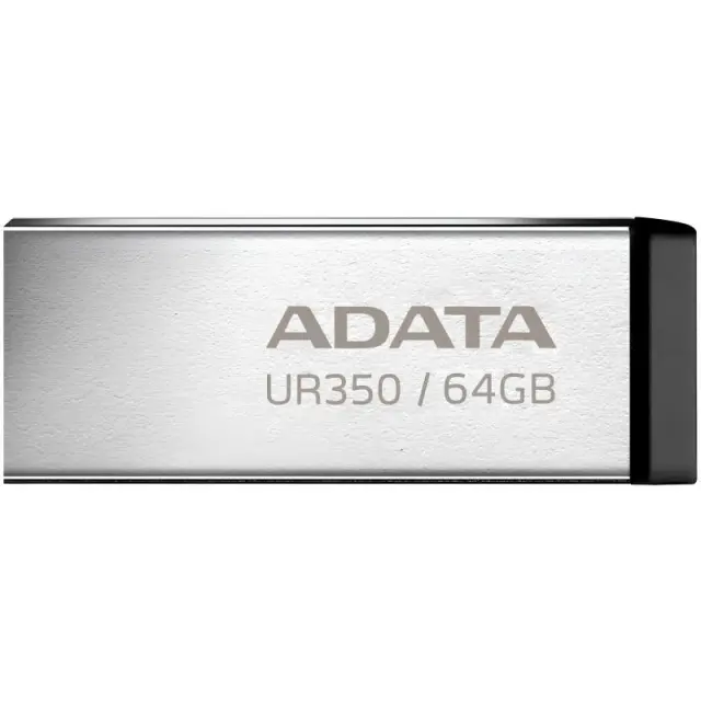 USB 3.2 Flash Disk Adata UR350 USB A 100MB/s 64GB Ασημί N71327