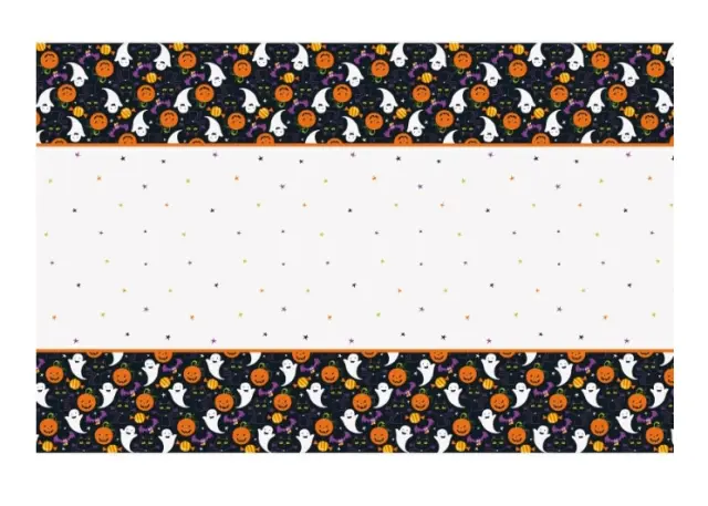 Τραπεζομάντηλο Πλαστικό Halloween Cat & Pumpkin / 137 x 274 εκ