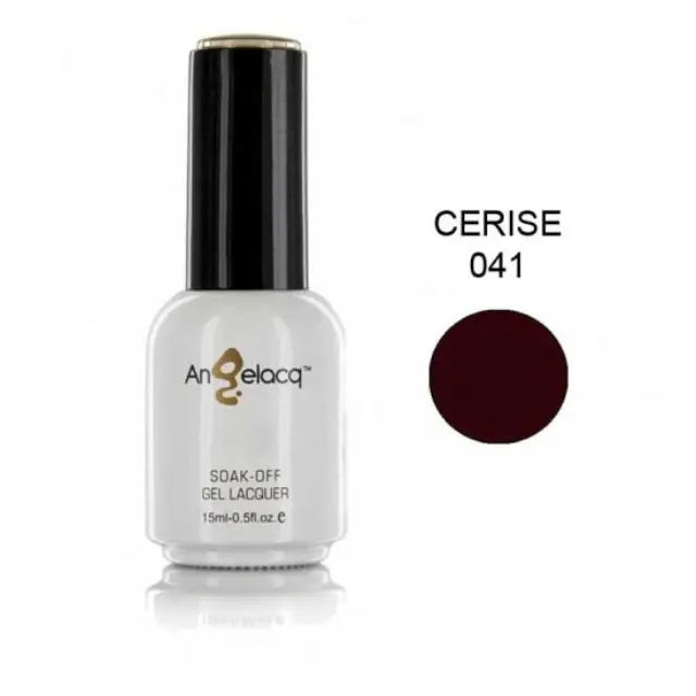 Ημιμόνιμο επαγγελματικό βερνίκι ANGELACQ 15ML - 0.5FL.OZ 041 Cerise