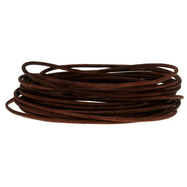 Κορδόνι Δερμάτινο Brown Distressed Ø1.5mm ~2m