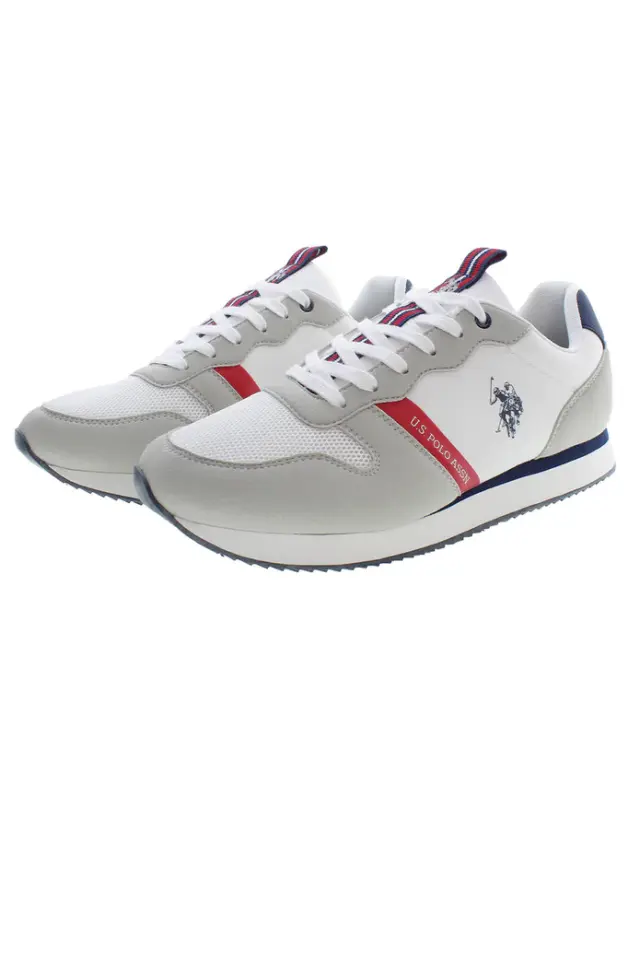 U.S. Polo Assn. - Ανδρικά Sneakers NOBIL009M3TH1-WHI Λευκό - 44 2