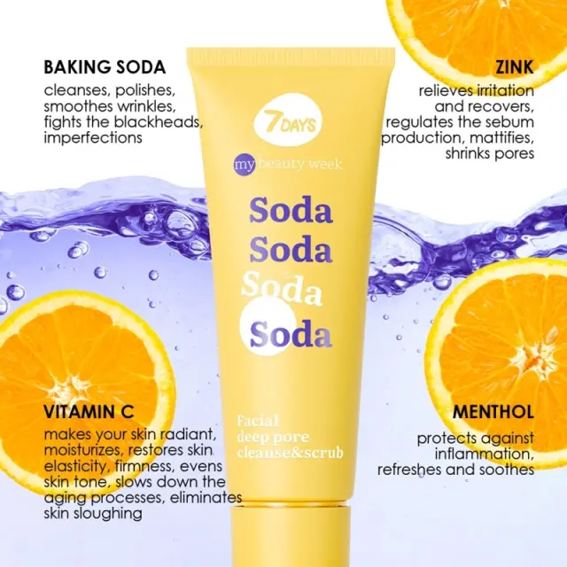 7Days Korean Face Peeling Soda & Vitamin C Peeling Προσώπου 80ml 3