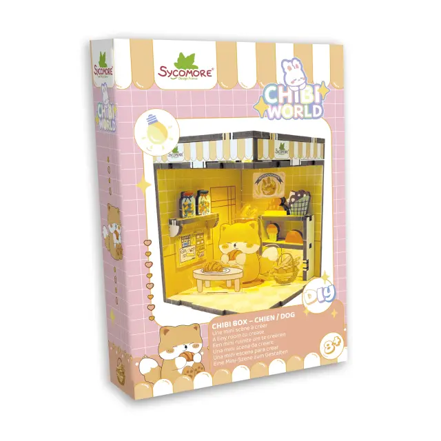 Sycomore Κατασκευή 3D Δωματίου με Φωτισμό / Chibi Box (4 σχέδια) Dog 2