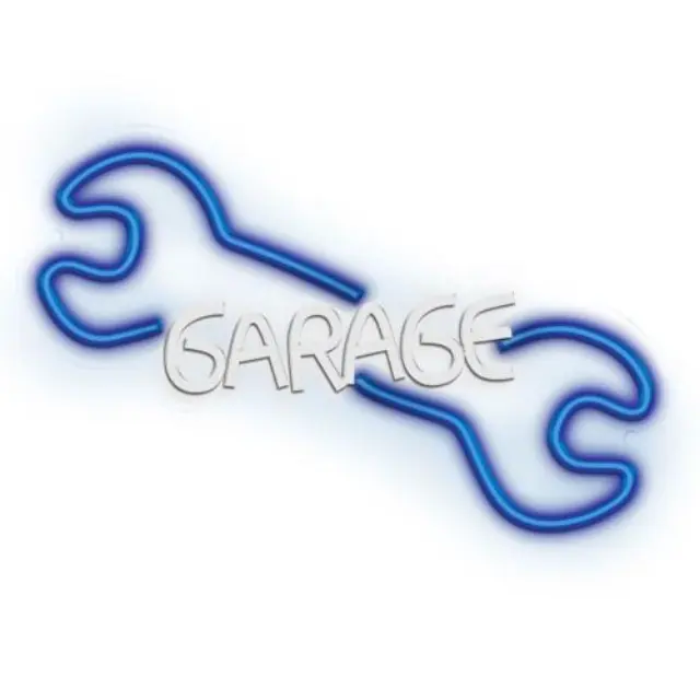 Neon Plexi Neolia NNE22 GARAGE (USB, On/Off & Dimmer) Μπλε - Λευκό N64436