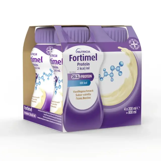 Nutricia Fortimel Extra 2 kcal (Vanilla) - Υπερπρωτεϊνικό Ρόφημα (Βανίλια) 4 x 200ml
