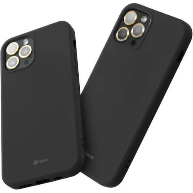 Θήκη Roar Colorful Back Cover Σιλικόνης Μαύρο (iPhone 15 Pro Max)