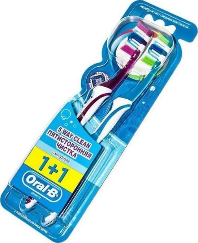 Oral-B Complete 5 Way Clean 40 1+1 Medium 2τμχ