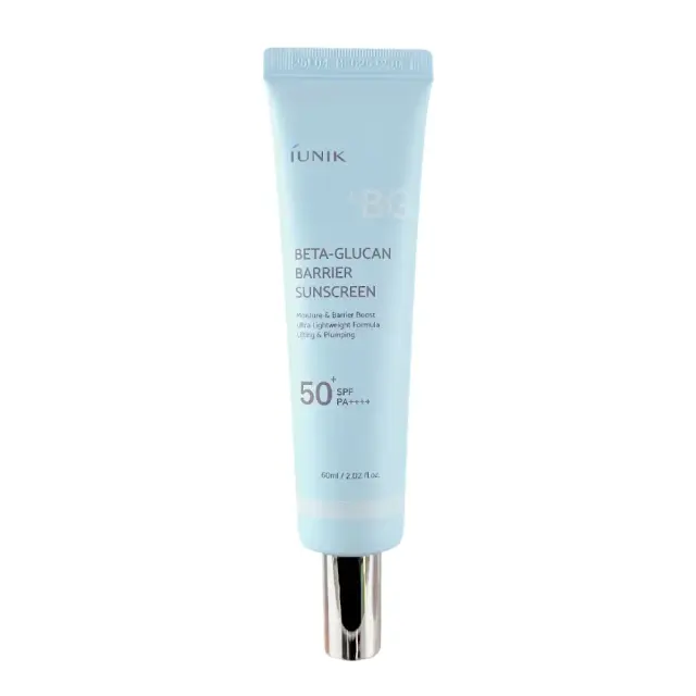 iUNIK Beta-Glucan Barrier Sunscreen SPF50+ PA++++, Αντηλιακή Κρέμα Προσώπου με Beta-Glucan για Ενυδάτωση & Προστασία, 60ml